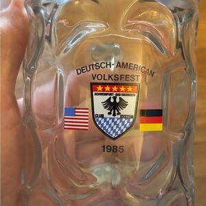 Deutsch-American Volksfest 1985 Glass Mug